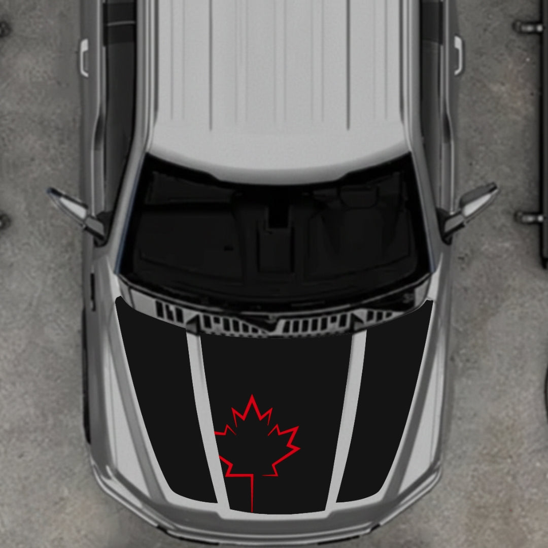 Hood Panel Decal/Sticker - Canada Style 14 Graphic Kit - For Ford F-150 2020-2026 - Premium Vinyl