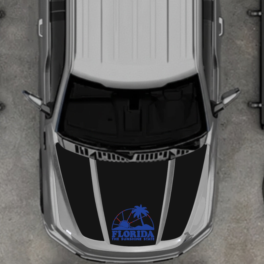 Hood Panel Decal/Sticker - Florida Graphic Kit - For Ford F-150 2020-2026 - Premium Vinyl