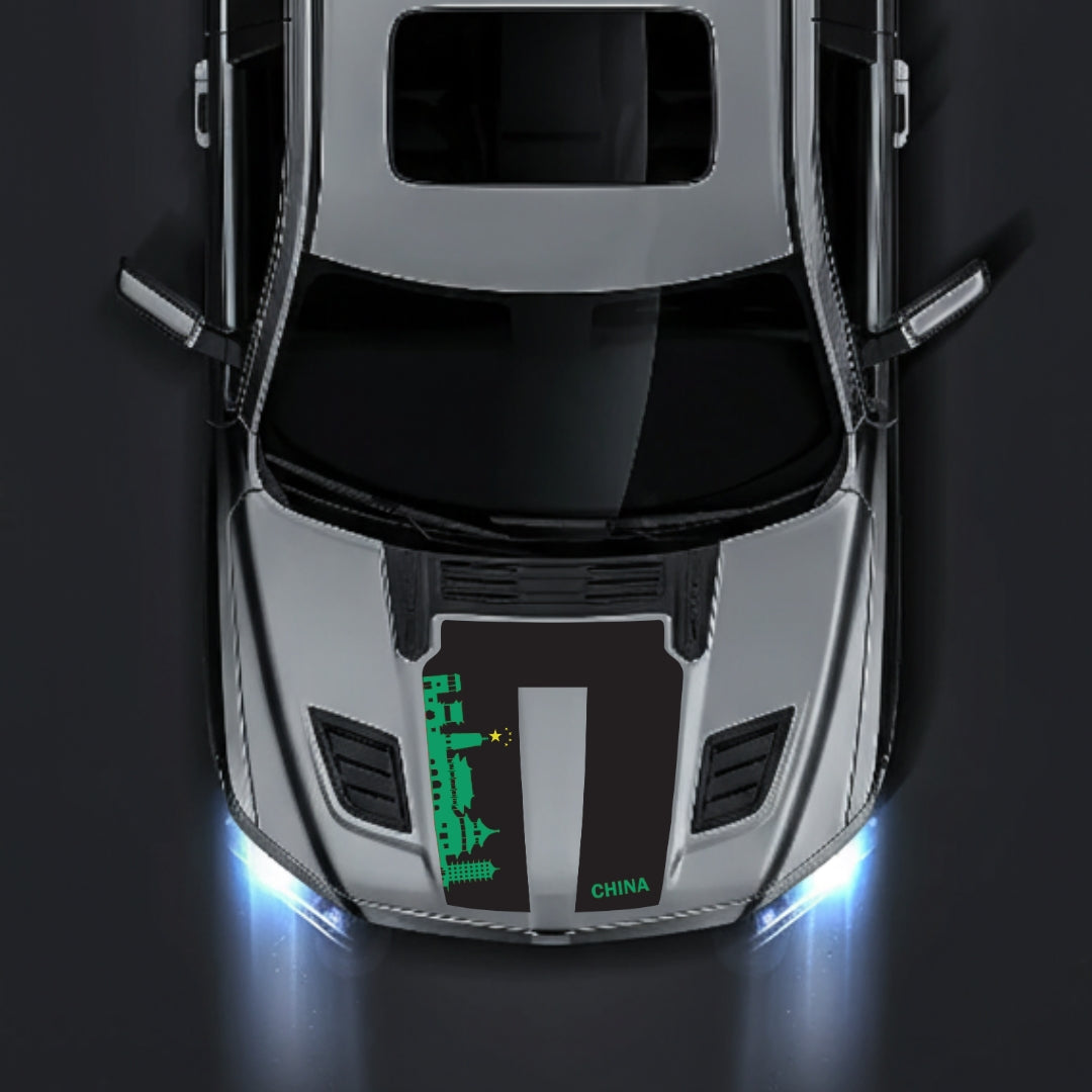 Hood Panel Decal/Sticker - China Skyline Graphic Kit - For Dodge RAM 1500 2019-2025 - Premium Vinyl