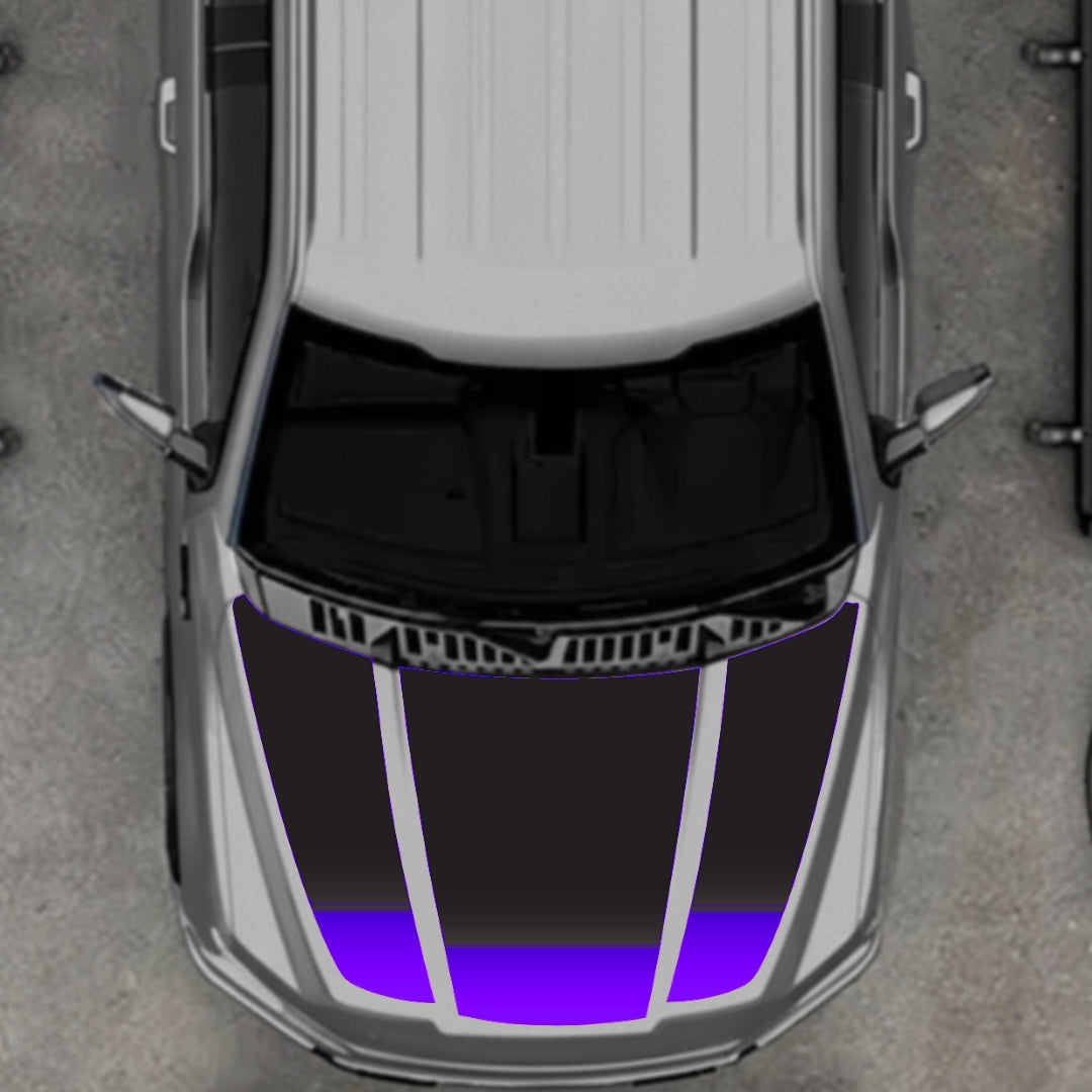Hood Panel Decal/Sticker - Shades Graphic Kit - For Ford F-150 2020-2026 - Premium Vinyl