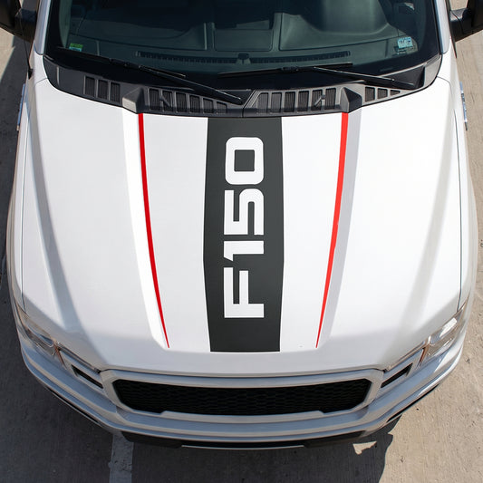 Hood Panel Decal/Sticker - Bold F150 Graphic Decal Graphic Kit - For Ford F-150 2015-2020 - Premium Vinyl