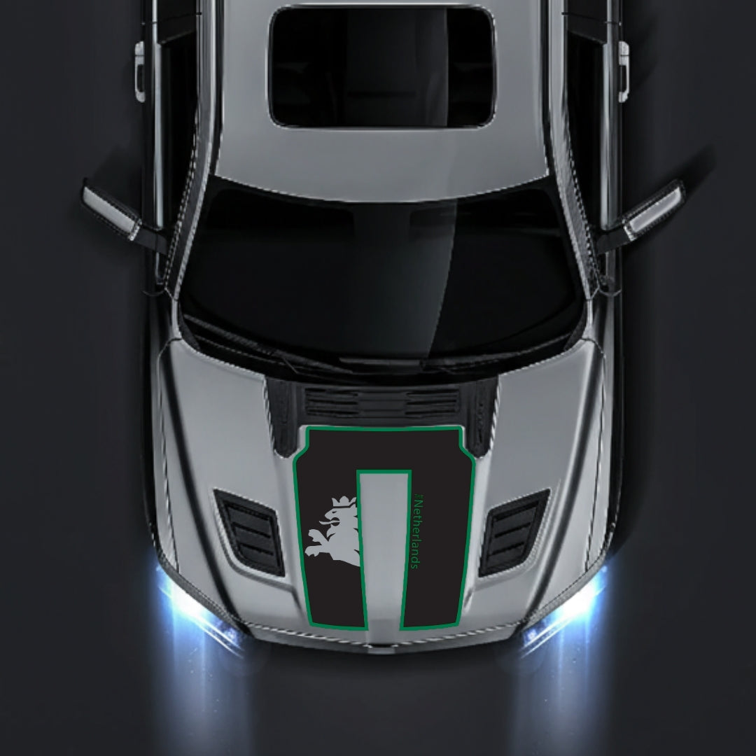 Performance Hood Panel Decal/Sticker - Netherlands - Cut - Border Graphic Kit - For Dodge RAM 1500 2019-2025 - Premium Vinyl