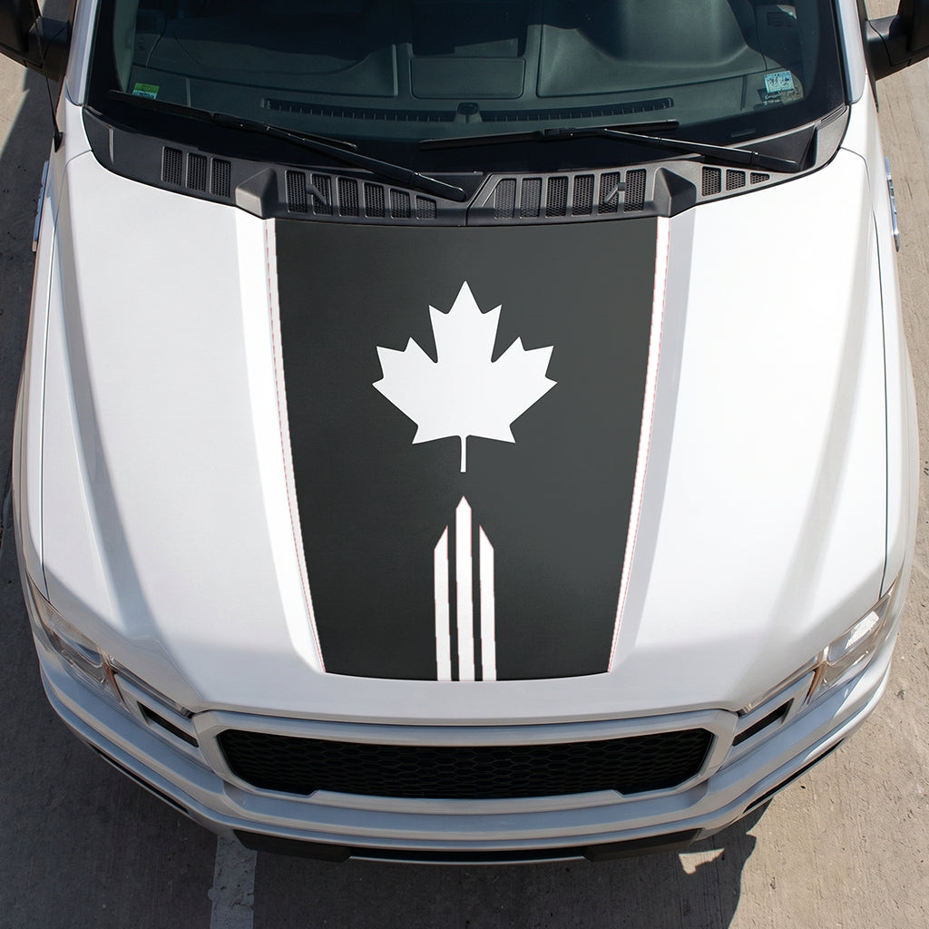 Hood Panel Decal/Sticker - Maple Graphic Decal Graphic Kit - For Ford F-150 2015-2020 - Premium Vinyl