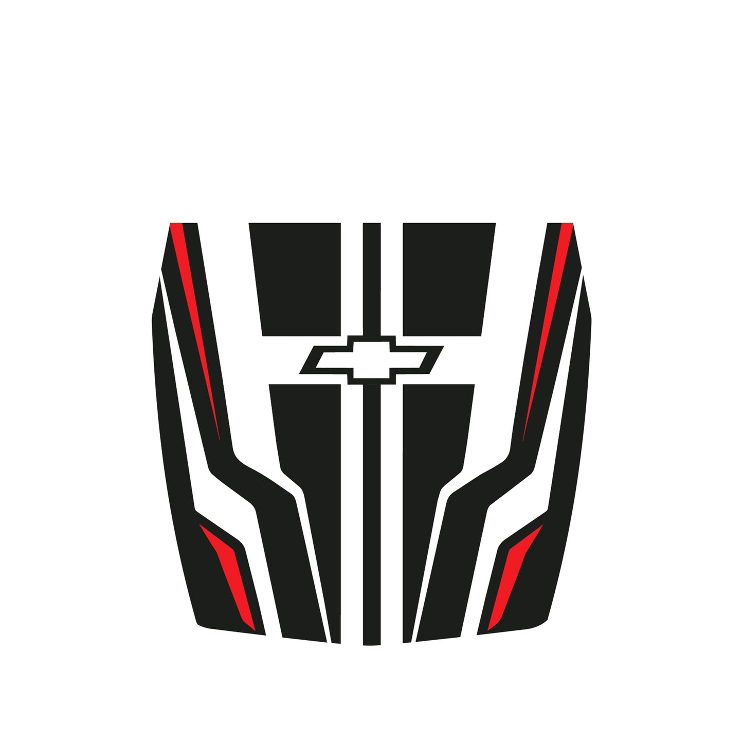 Hood Panel Decal/Sticker - Speed Pattern Graphic Decal Graphic Kit - For Chevrolet Silverado 2019-2024 - Premium Vinyl
