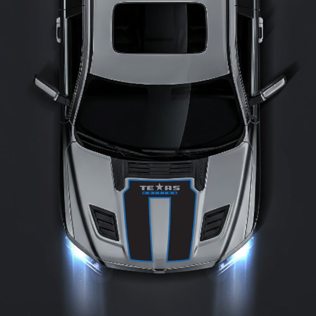 Performance Hood Panel Decal/Sticker - Texas Edition - Cut - Border Graphic Kit - For Dodge RAM 1500 2019-2025 - Premium Vinyl