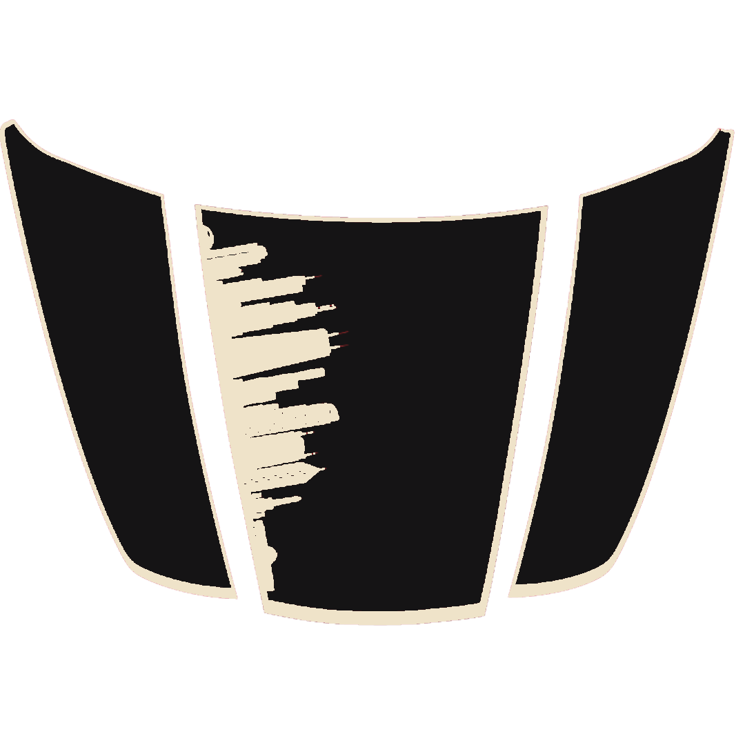 Hood Panel Decal/Sticker - Dubai - Border Graphic Kit - For Ford F-150 2020-2026 - Premium Vinyl