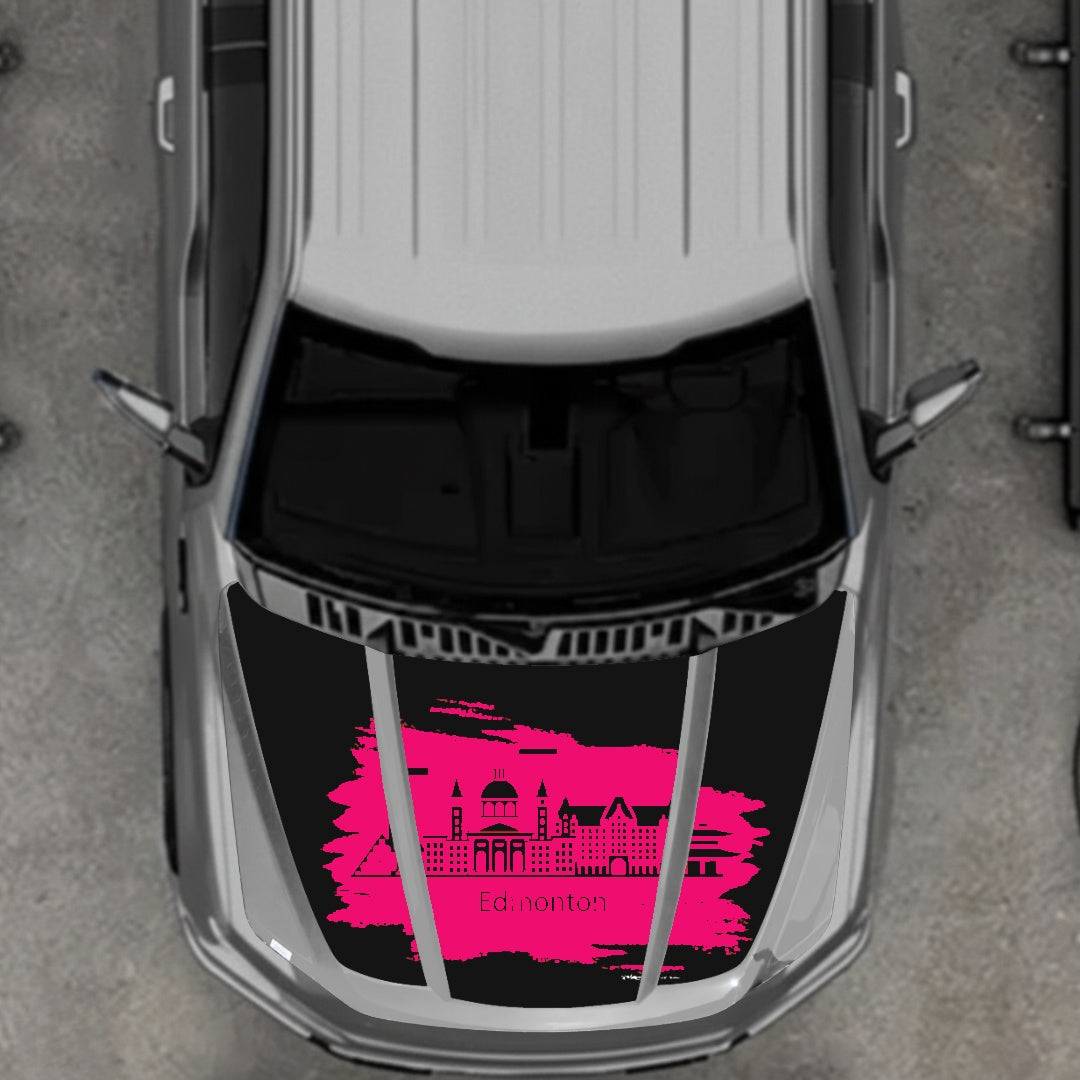 Hood Panel Decal/Sticker - Edmonton Graphic Kit - For Ford F-150 2020-2026 - Premium Vinyl