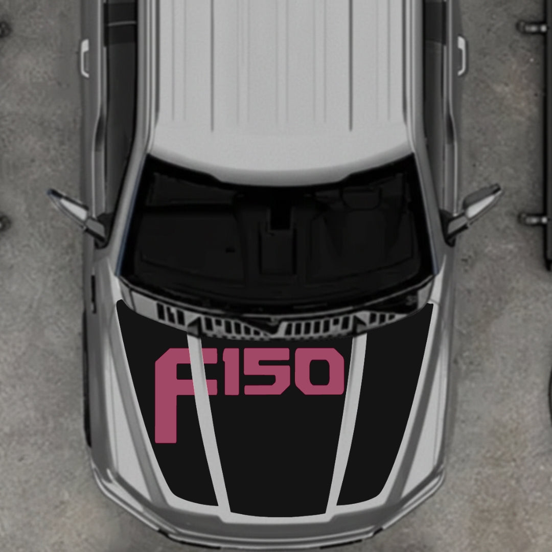 Hood Panel Decal/Sticker - Style 21 Graphic Kit - For Ford F-150 2020-2026 - Premium Vinyl