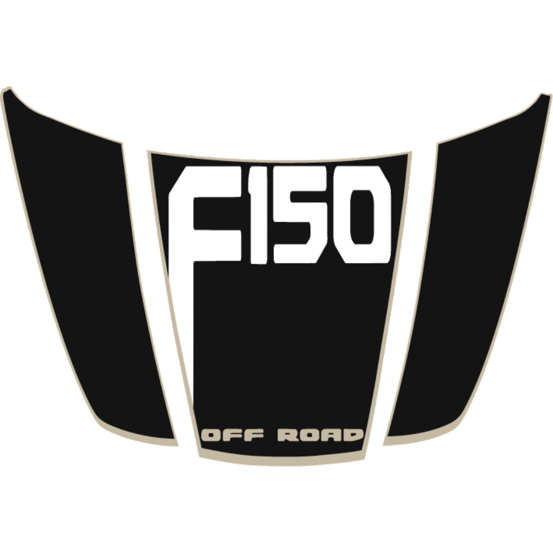 Hood Panel Decal/Sticker - Style 12 - Cut Graphic Kit - For Ford F-150 2020-2026 - Premium Vinyl