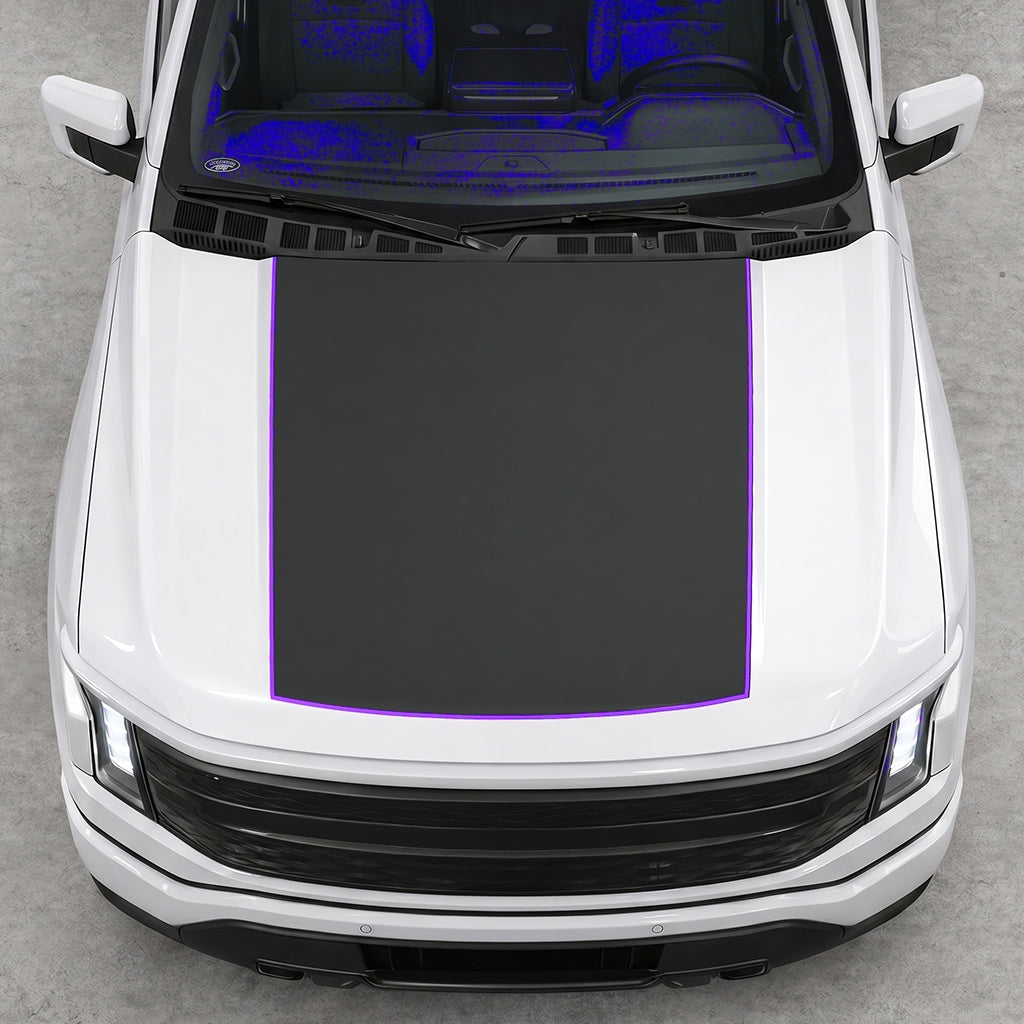Hood Panel Decal/Sticker - Solid Graphic Decal Graphic Kit - For FORD F-150 2015-2020 - Premium Vinyl