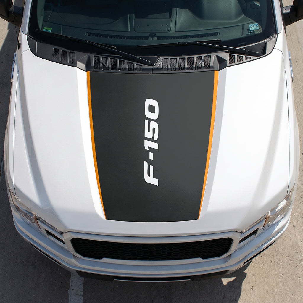 Hood Panel Decal/Sticker - Italic Style F150 Graphic Decal Graphic Kit - For Ford F-150 2015-2020 - Premium Vinyl