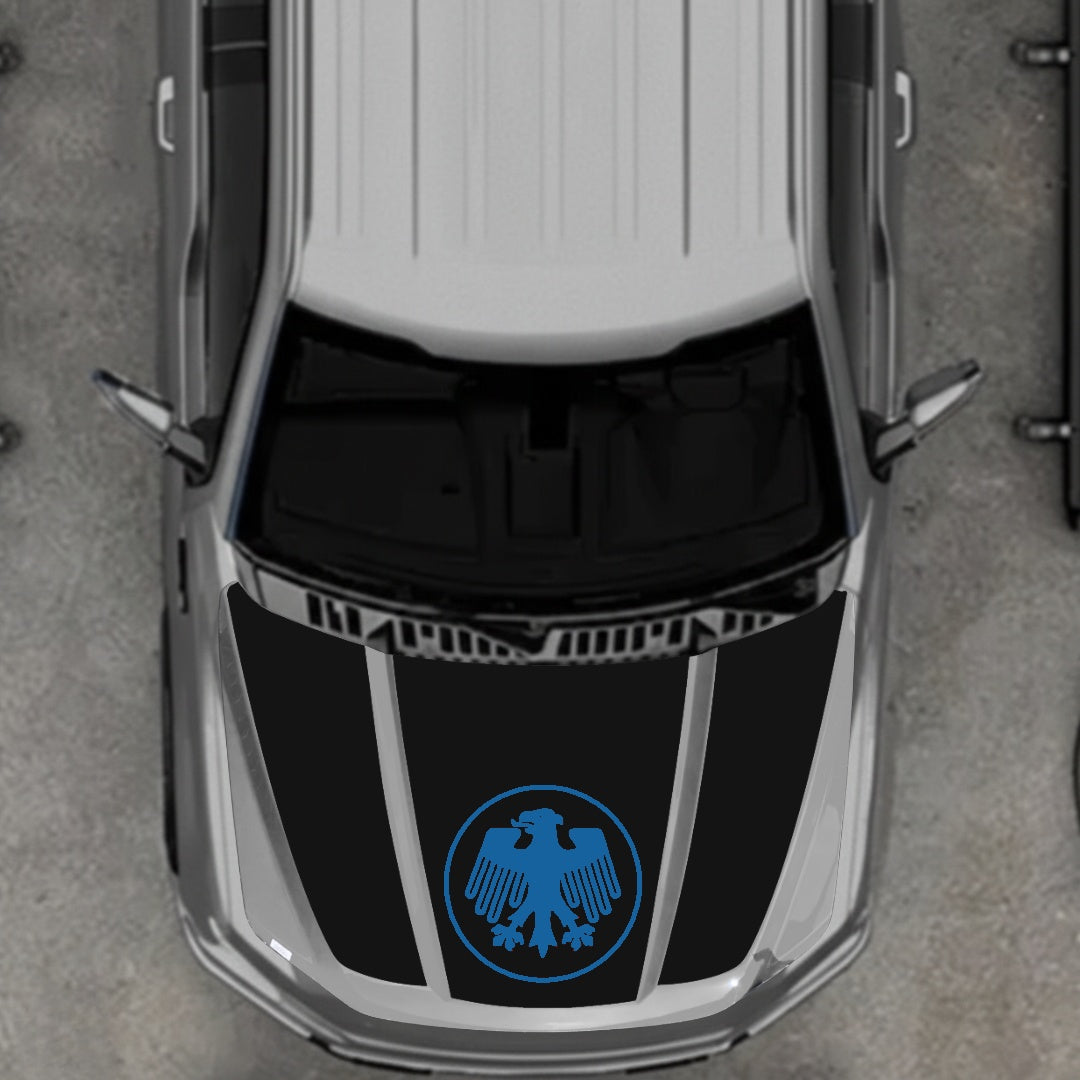 Hood Panel Decal/Sticker - Germany Logo Graphic Kit - For Ford F-150 2020-2026 - Premium Vinyl