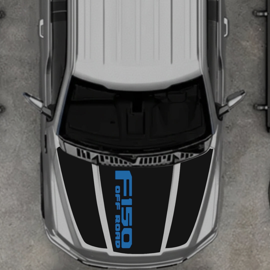 Hood Panel Decal/Sticker - Style 11 Graphic Kit - For Ford F-150 2020-2026 - Premium Vinyl