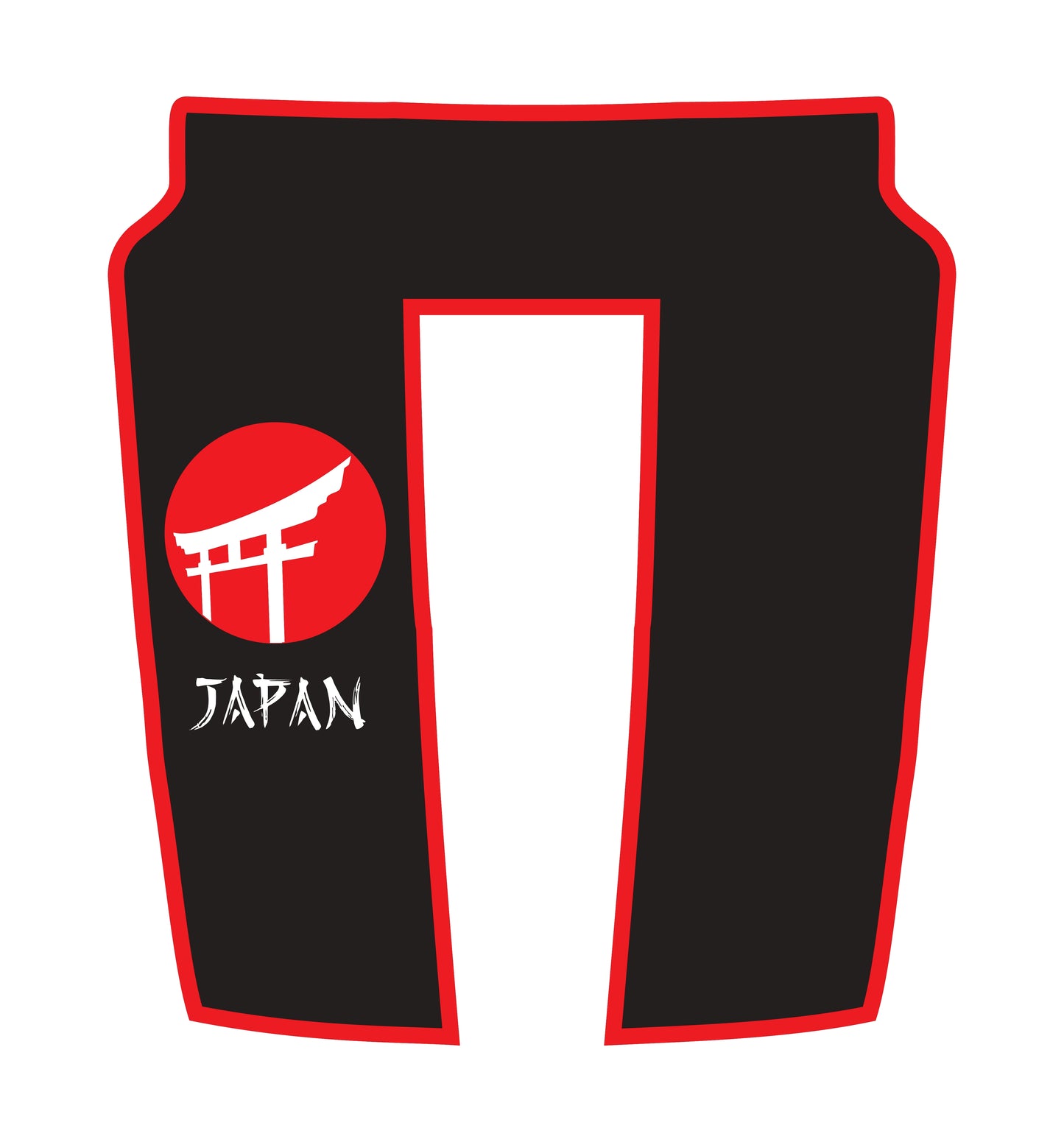Hood Panel Decal/Sticker - Japan - Cut - Border Graphic Kit - For Dodge RAM 1500 2019-2025 - Premium Vinyl