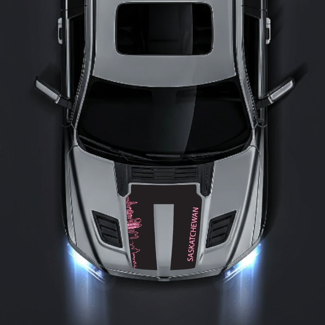 Hood Panel Decal/Sticker - Saskatchewan Skyline Graphic Kit - For Dodge RAM 1500 2019-2025 - Premium Vinyl