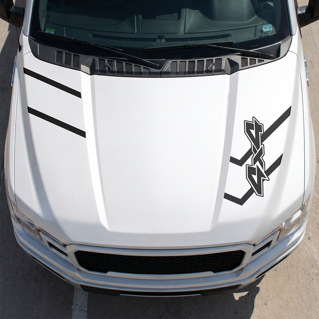 Hood Panel Decal/Sticker - Different Styles Graphic Decals Kit- For Ford F-150 2015-2020 - Premium Vinyl