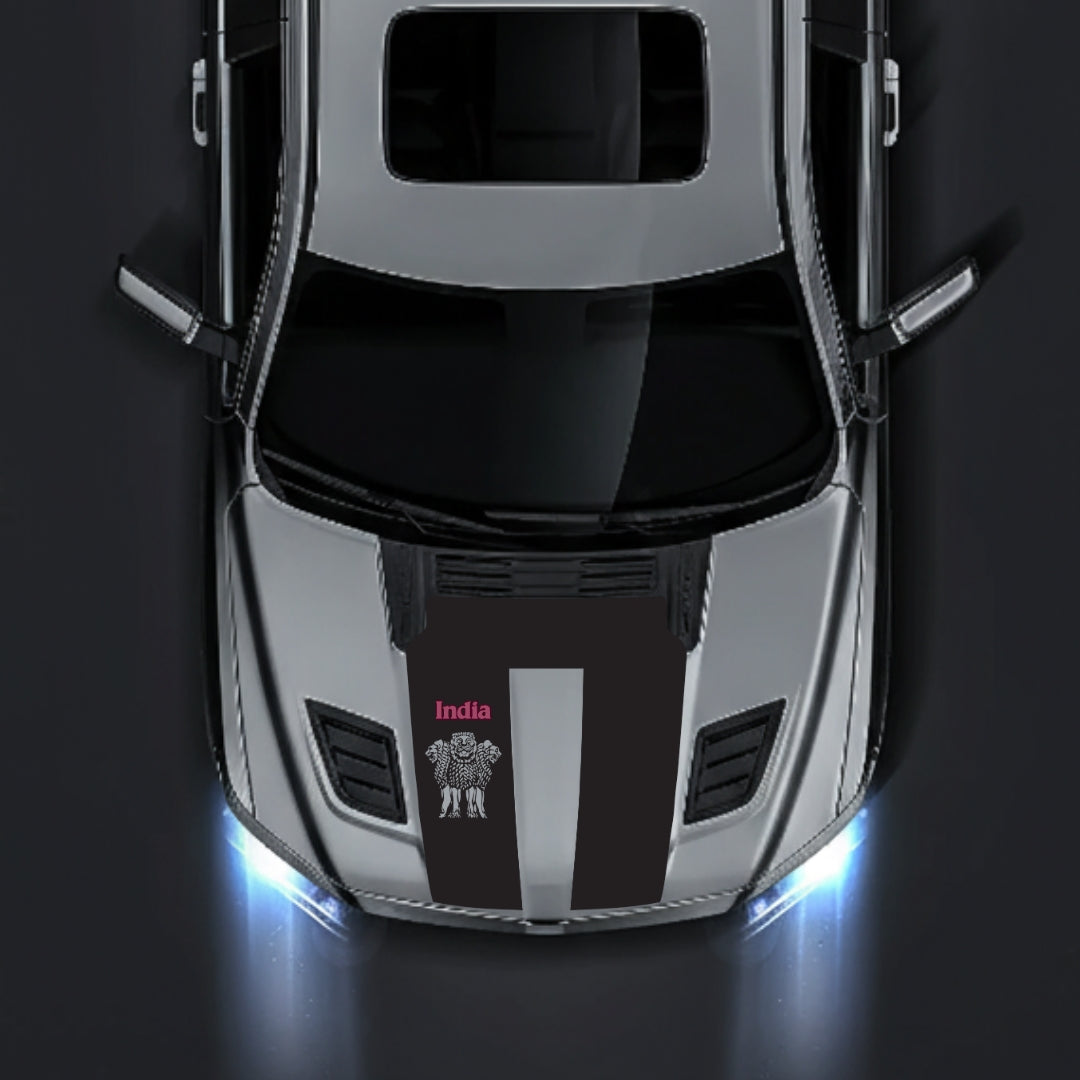 Performance Hood Panel Decal/Sticker - India - Cut Graphic Kit - For Dodge RAM 1500 2019-2025 - Premium Vinyl