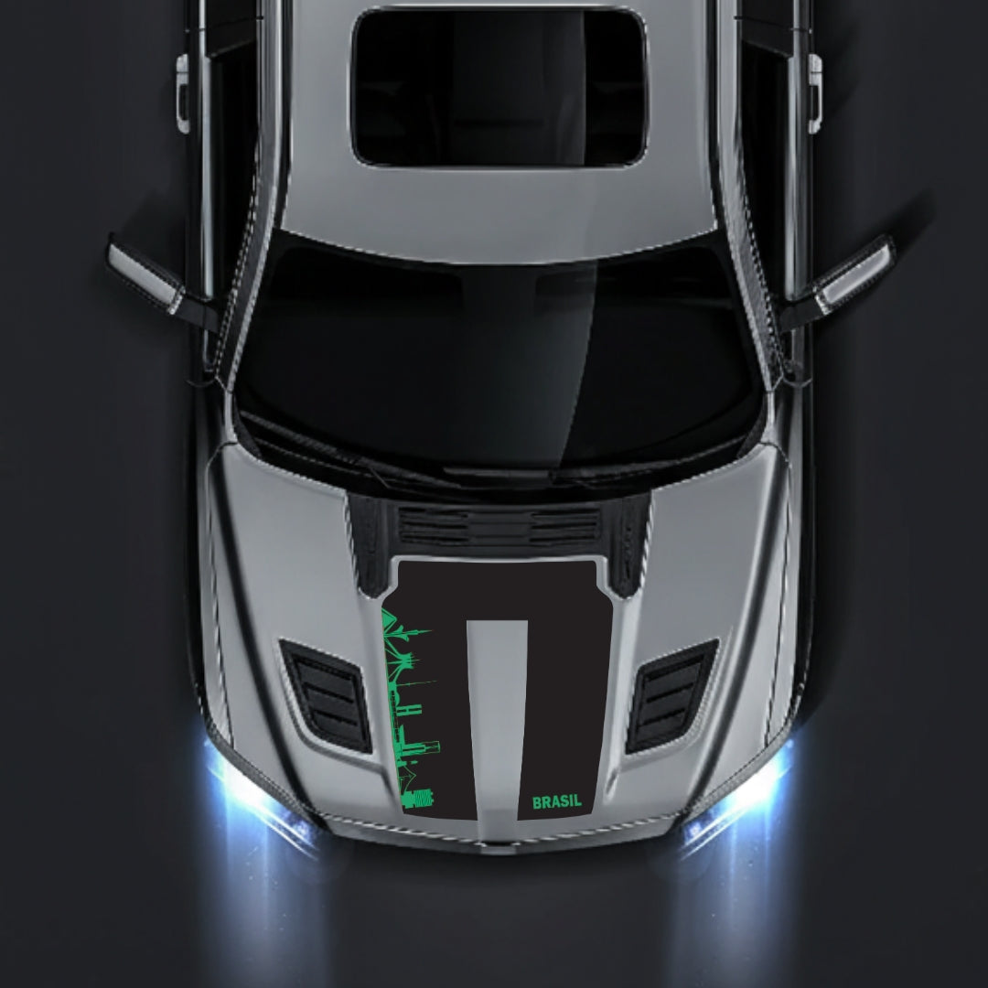 Hood Panel Decal/Sticker - Brazil Skyline Graphic Kit - For Dodge RAM 1500 2019-2025 - Premium Vinyl