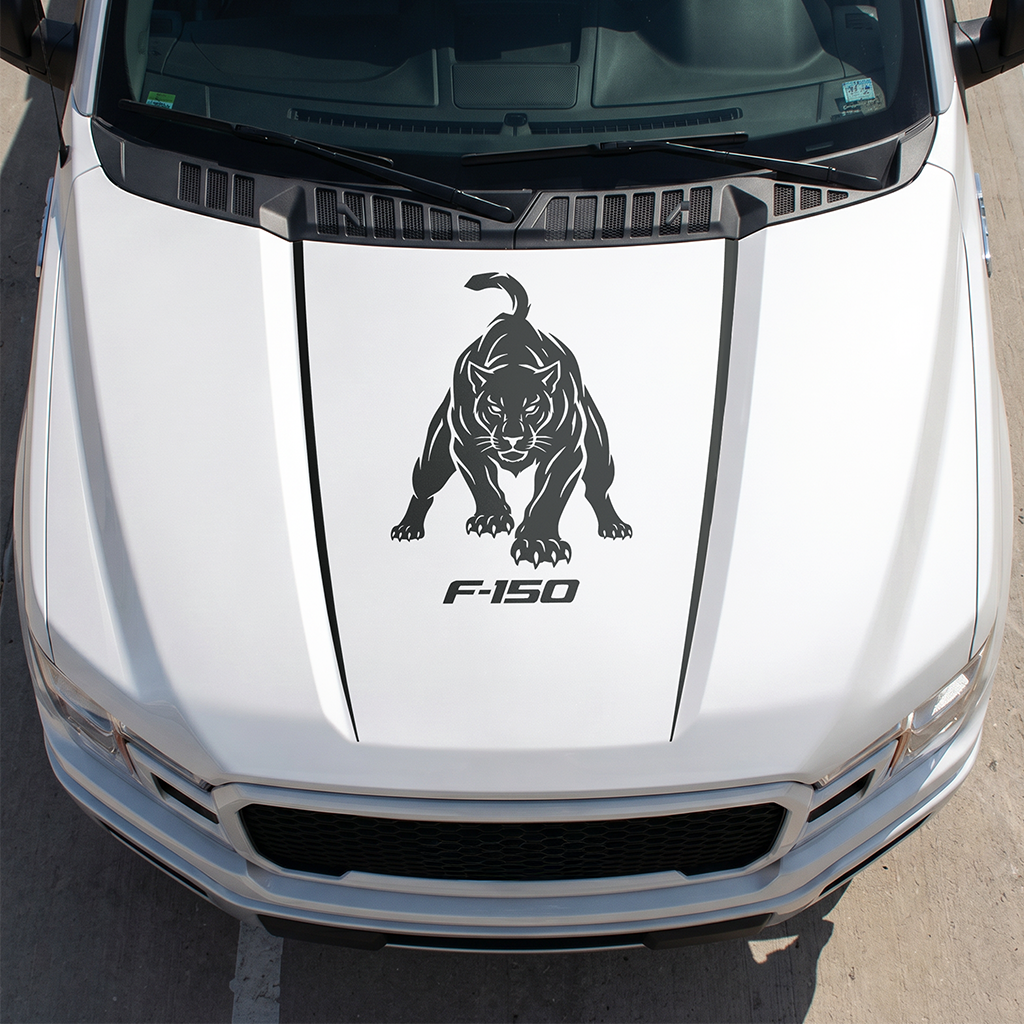 Hood Panel Decal/Sticker - Different Styles Graphic Decals Kit- For Ford F-150 2015-2020 - Premium Vinyl