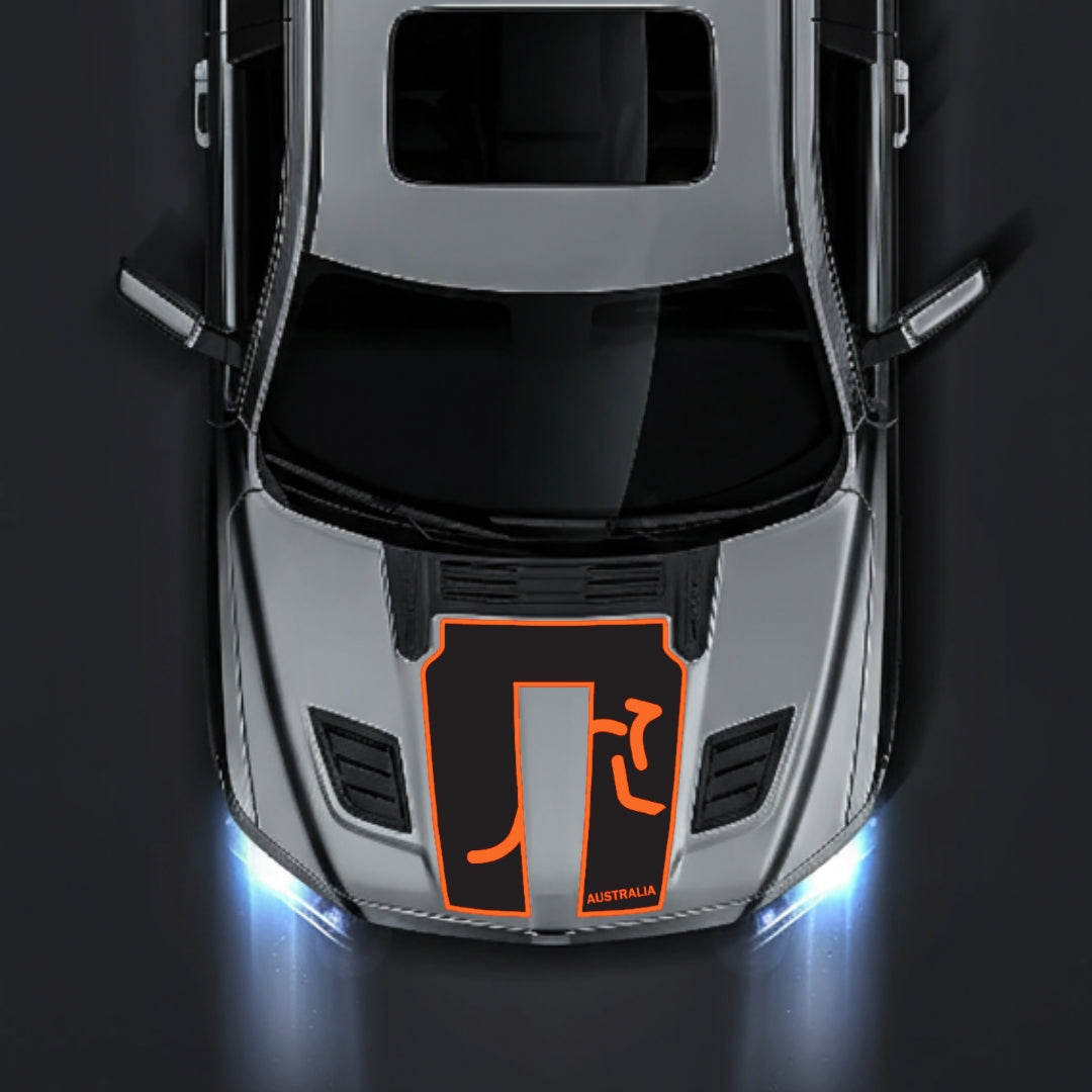 Hood Panel Decal/Sticker - Australia - Border Graphic Kit - For Dodge RAM 1500 2019-2025 - Premium Vinyl