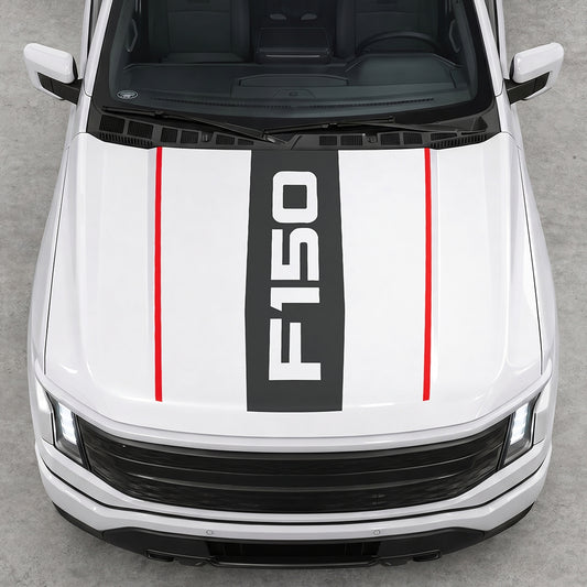 Hood Panel Decal/Sticker - Bold F150 Graphic Decal Graphic Kit - For Ford F-150 2015-2020 - Premium Vinyl