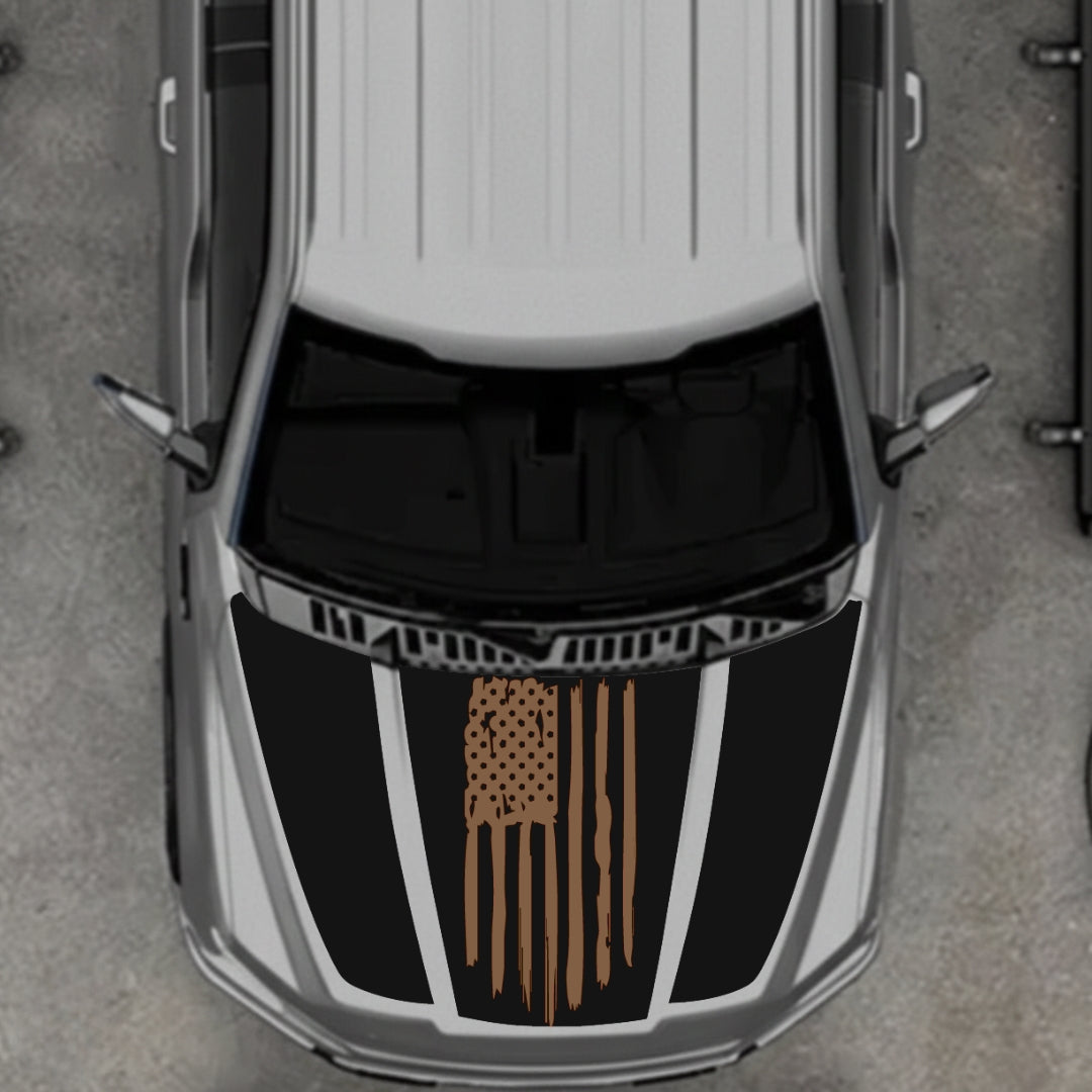 Hood Panel Decal/Sticker - USA Style 15 Graphic Kit - For Ford F-150 2020-2026 - Premium Vinyl