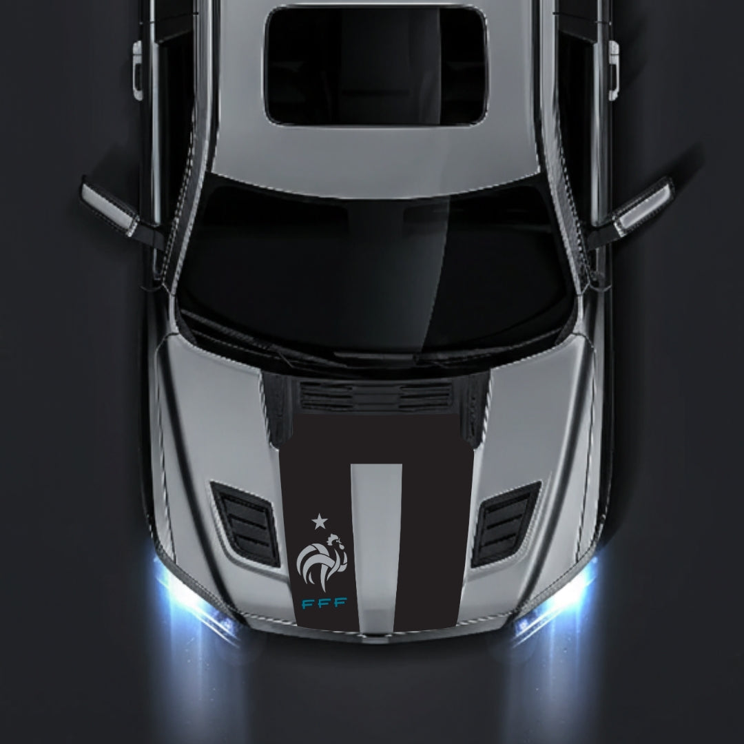 Performance Hood Panel Decal/Sticker - French Football Federation Logo Graphic Kit - For Dodge RAM 1500 2019-2025 - Premium Vinyl