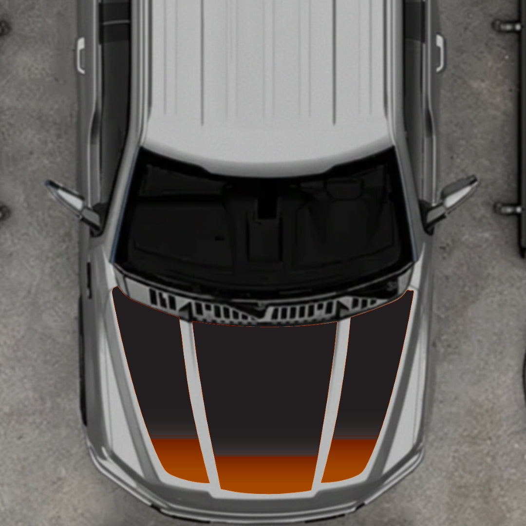 Hood Panel Decal/Sticker - Shades Graphic Kit - For Ford F-150 2020-2026 - Premium Vinyl