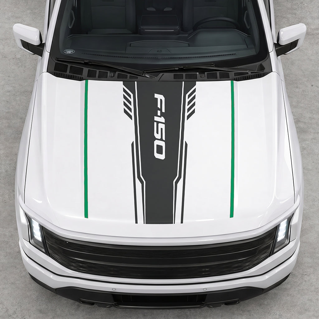Hood Panel Decal/Sticker - Speed F150 Graphic Decal Graphic Kit - For Ford F-150 2015-2020 - Premium Vinyl