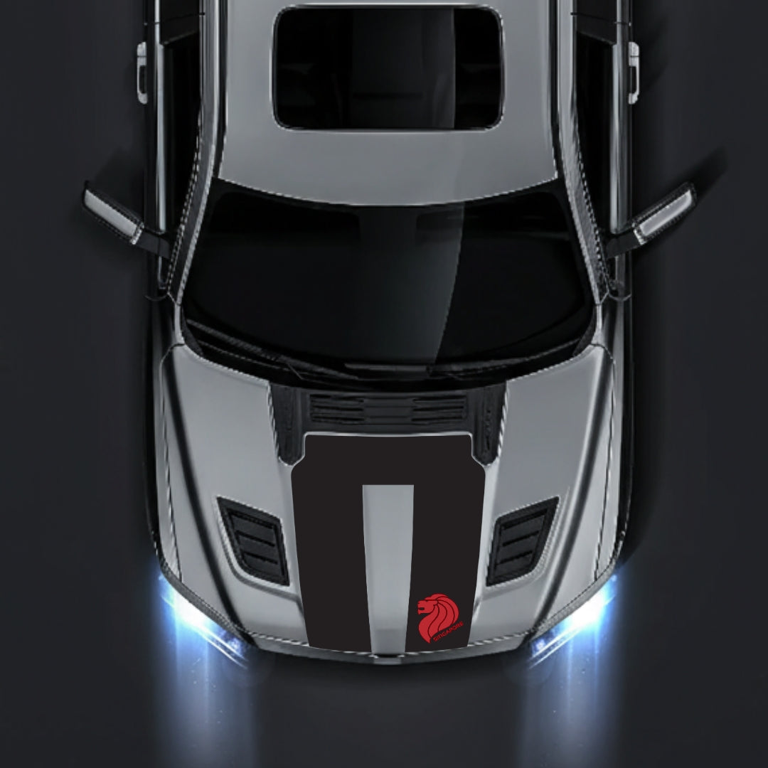 Hood Panel Decal/Sticker - Singapore Graphic Kit - For Dodge RAM 1500 2019-2025 - Premium Vinyl