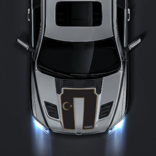 Performance Hood Panel Decal/Sticker - Turkey - Cut - Border Graphic Kit - For Dodge RAM 1500 2019-2025 - Premium Vinyl