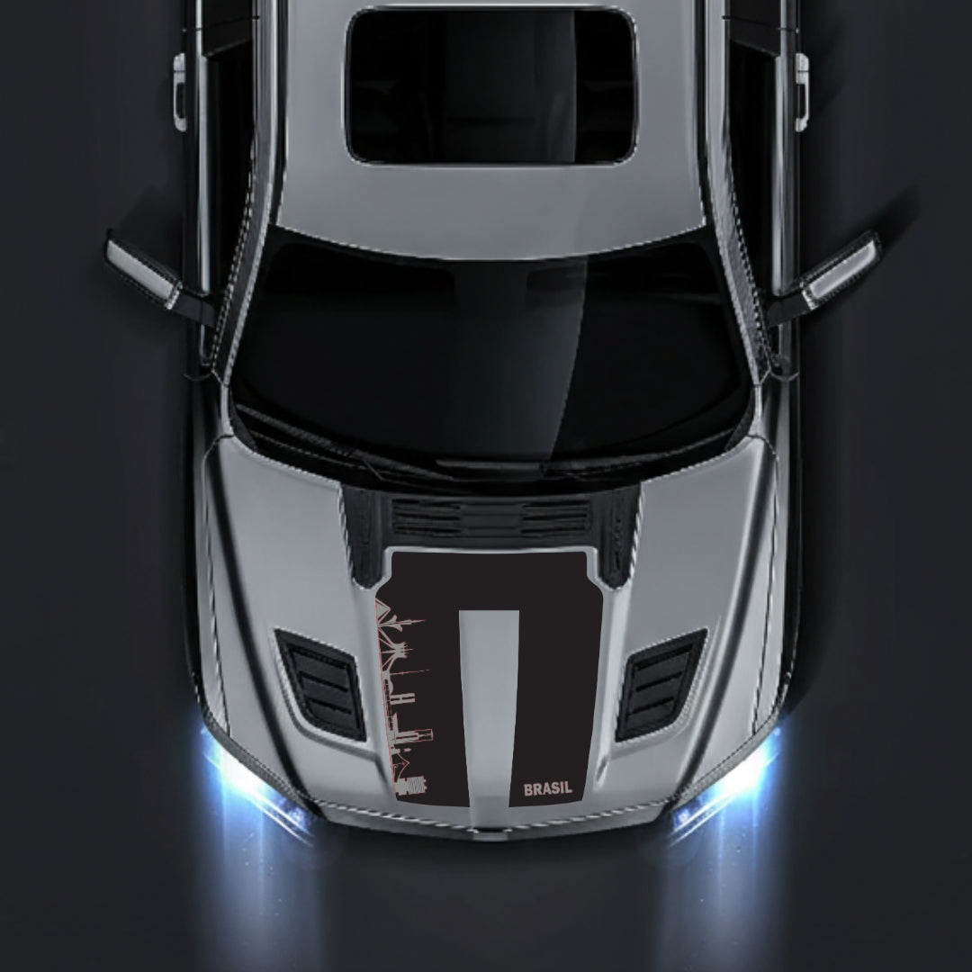 Hood Panel Decal/Sticker - Brazil Skyline Graphic Kit - For Dodge RAM 1500 2019-2025 - Premium Vinyl