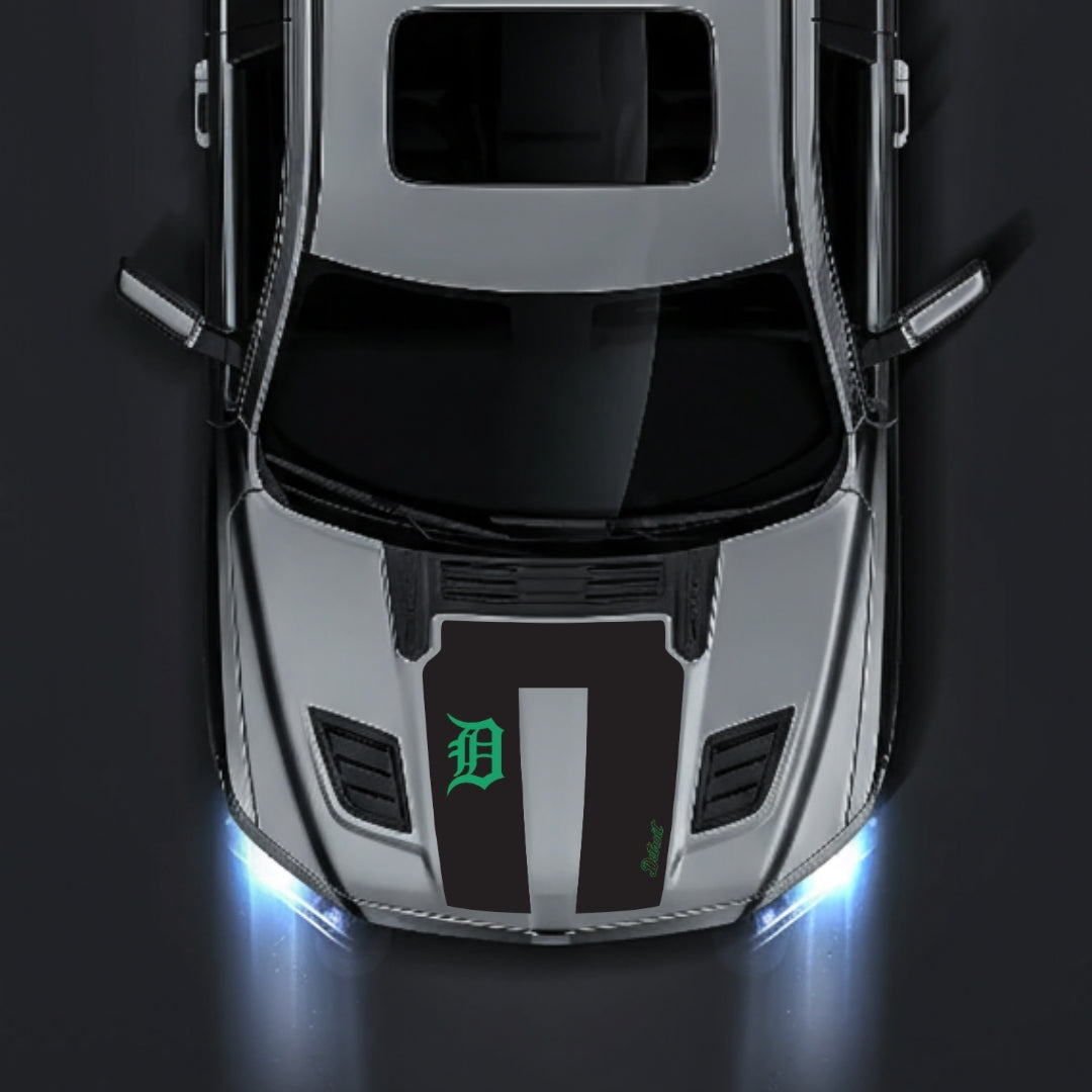 Hood Panel Decal/Sticker - Detroit Street Graphic Kit - For Dodge RAM 1500 2019-2025 - Premium Vinyl