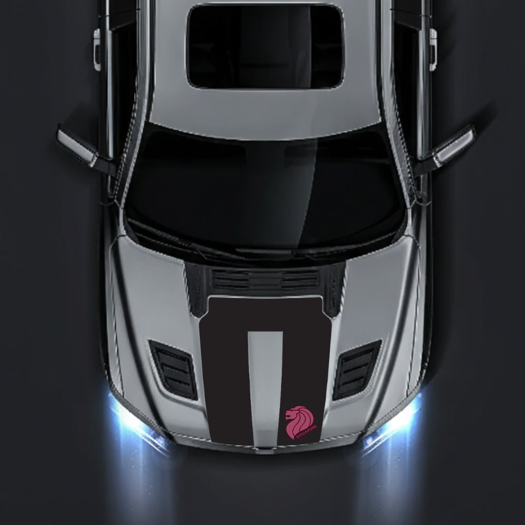 Performance Hood Panel Decal/Sticker - Singapore Graphic Kit - For Dodge RAM 1500 2019-2025 - Premium Vinyl
