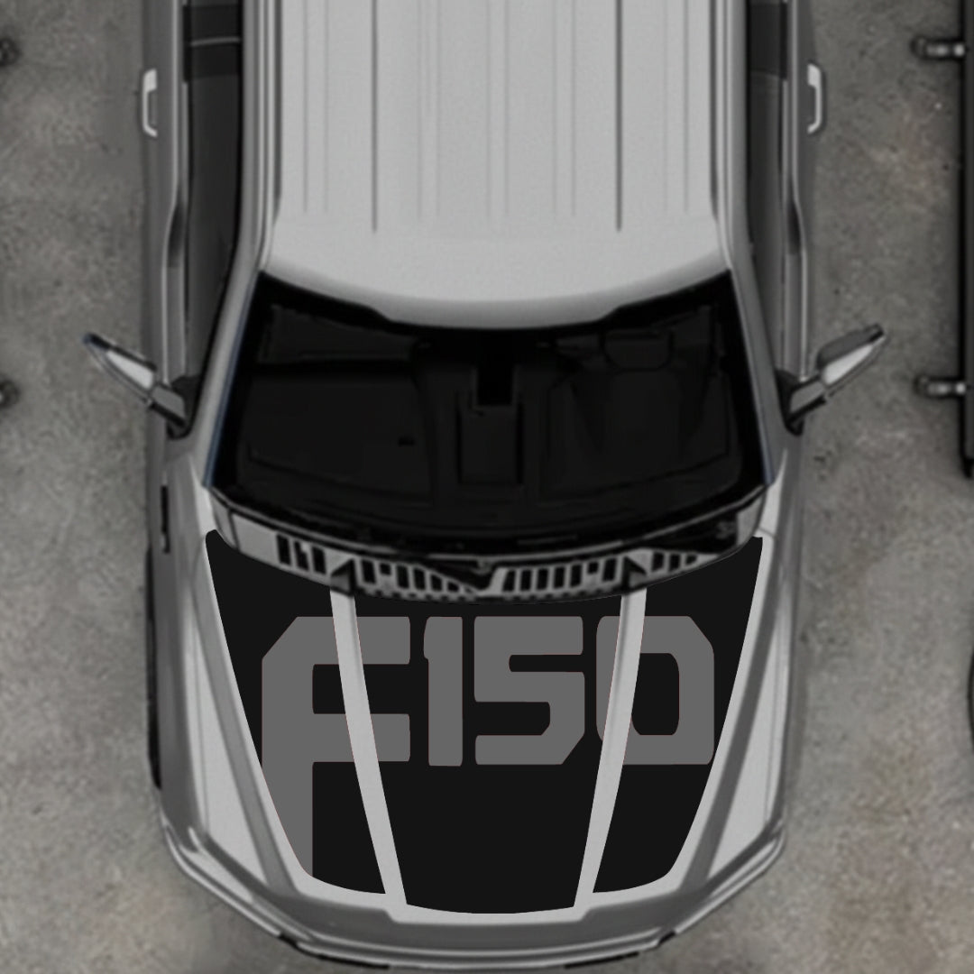 Hood Panel Decal/Sticker - Style 18 Graphic Kit - For Ford F-150 2020-2026 - Premium Vinyl