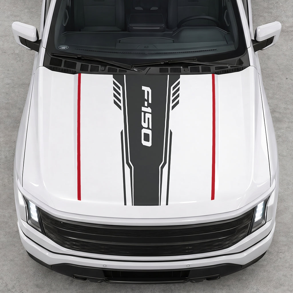 Hood Panel Decal/Sticker - Speed F150 Graphic Decal Graphic Kit - For Ford F-150 2015-2020 - Premium Vinyl