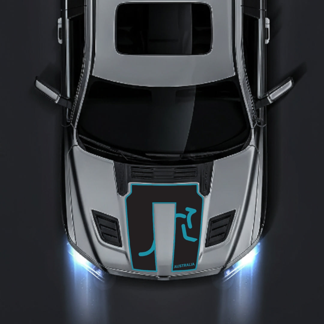Hood Panel Decal/Sticker - Australia - Border Graphic Kit - For Dodge RAM 1500 2019-2025 - Premium Vinyl
