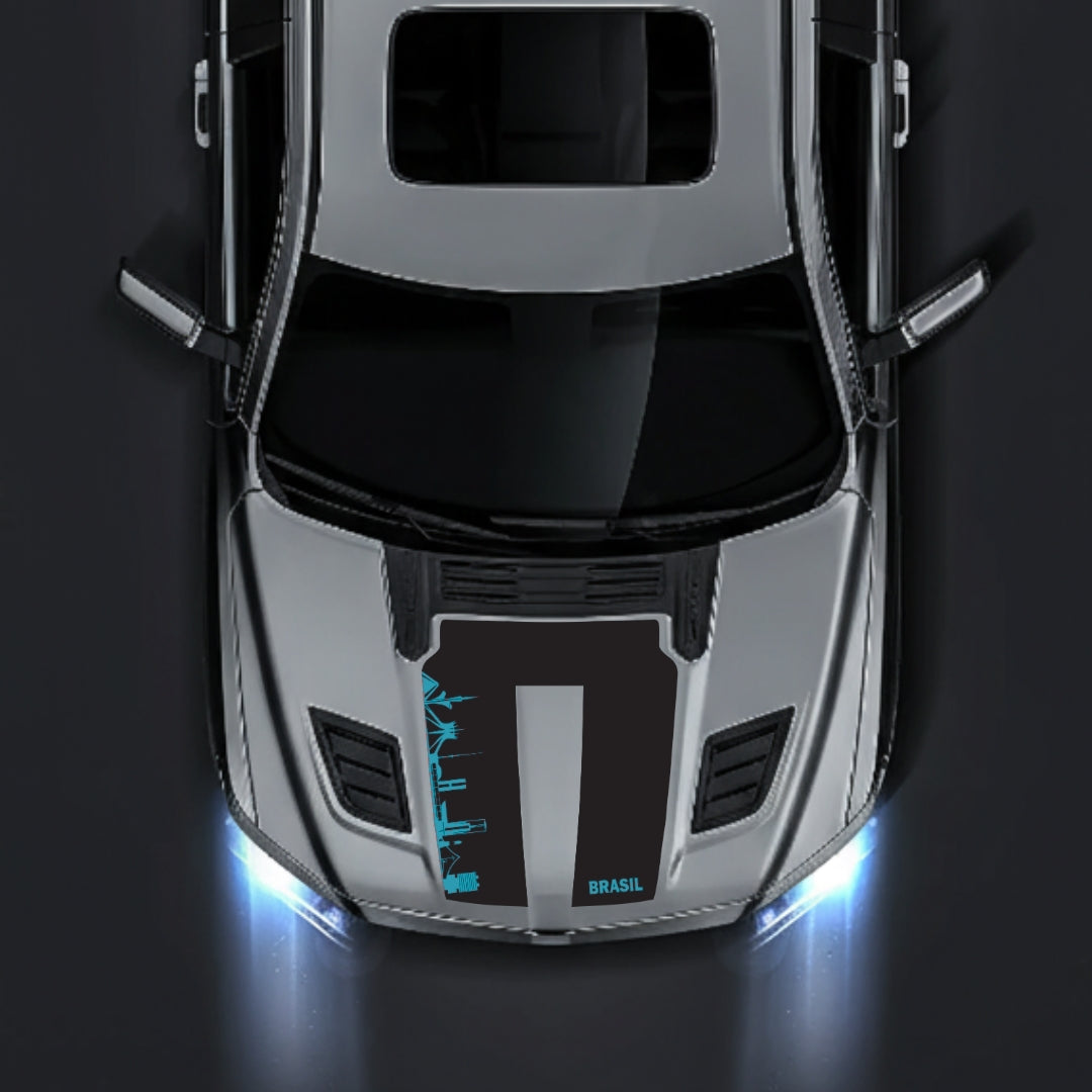 Hood Panel Decal/Sticker - Brazil Skyline Graphic Kit - For Dodge RAM 1500 2019-2025 - Premium Vinyl