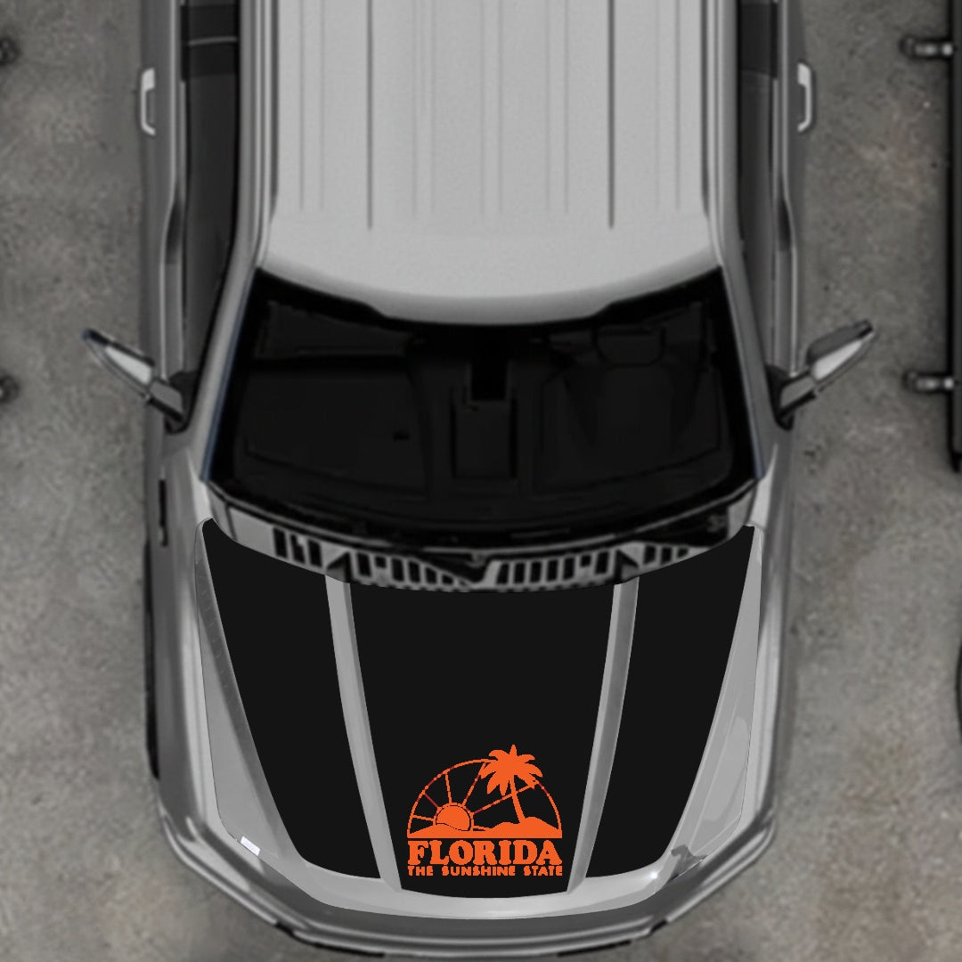 Hood Panel Decal/Sticker - Florida Graphic Kit - For Ford F-150 2020-2026 - Premium Vinyl