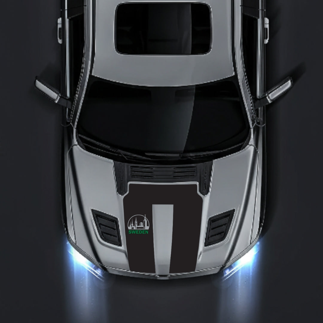 Performance Hood Panel Decal/Sticker - Sweden - Cut Graphic Kit - For Dodge RAM 1500 2019-2025 - Premium Vinyl