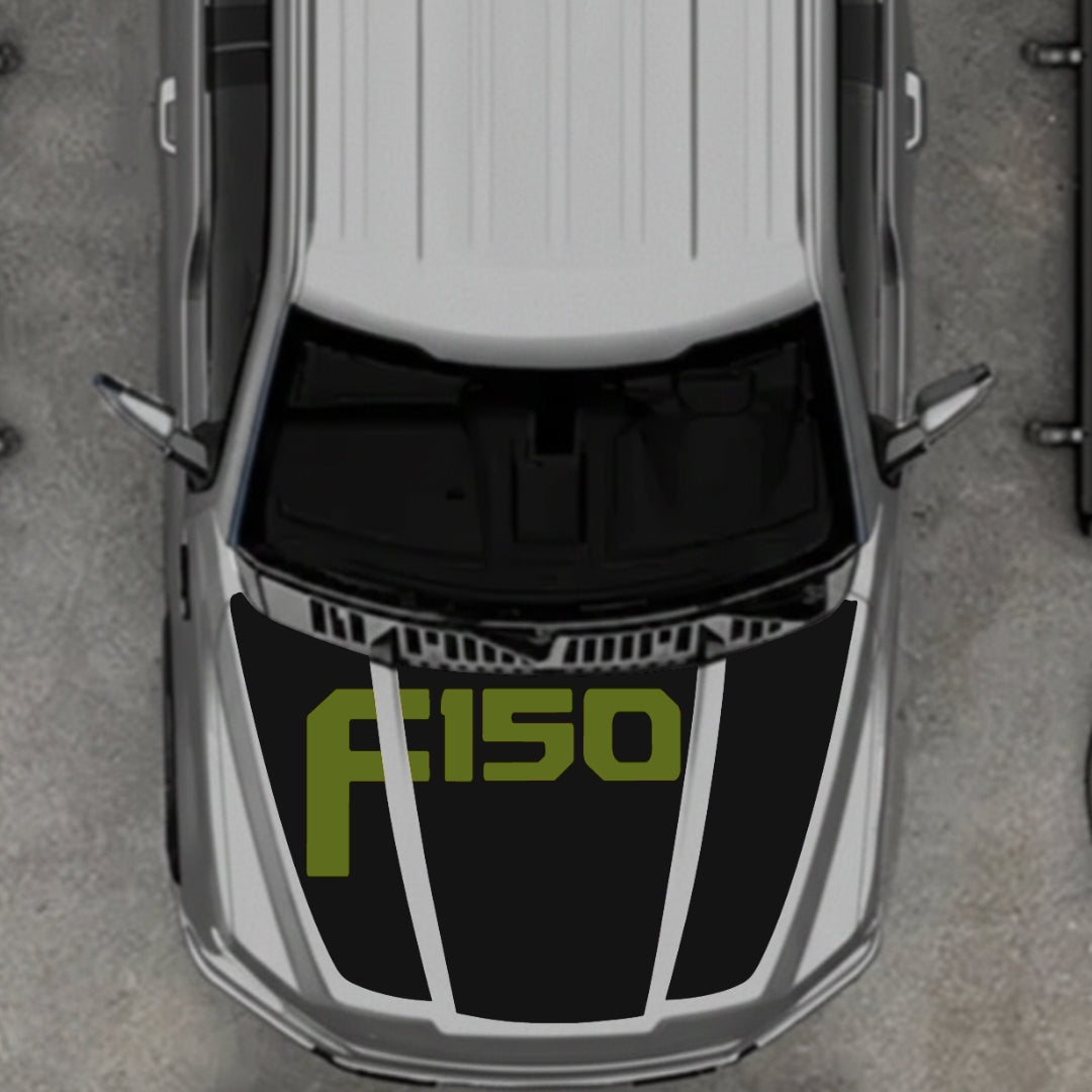 Hood Panel Decal/Sticker - Style 21 Graphic Kit - For Ford F-150 2020-2026 - Premium Vinyl