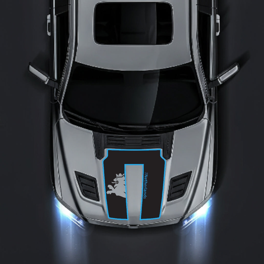 Hood Panel Decal/Sticker - Netherlands - Cut - Border Graphic Kit - For Dodge RAM 1500 2019-2025 - Premium Vinyl