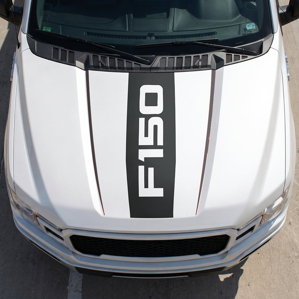 Hood Panel Decal/Sticker - Bold F150 Graphic Decal Graphic Kit - For Ford F-150 2015-2020 - Premium Vinyl