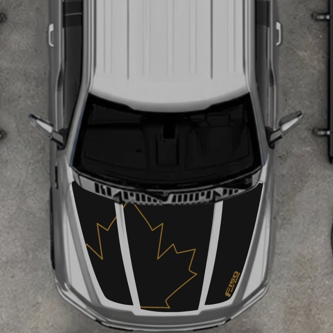 Hood Panel Decal/Sticker - Canada Style 28 Graphic Kit - For Ford F-150 2020-2026 - Premium Vinyl