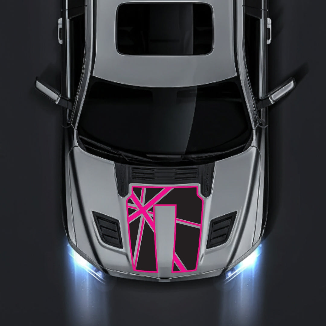 Hood Panel Decal/Sticker - England - Cut - Border Graphic Kit - For Dodge RAM 1500 2019-2025 - Premium Vinyl