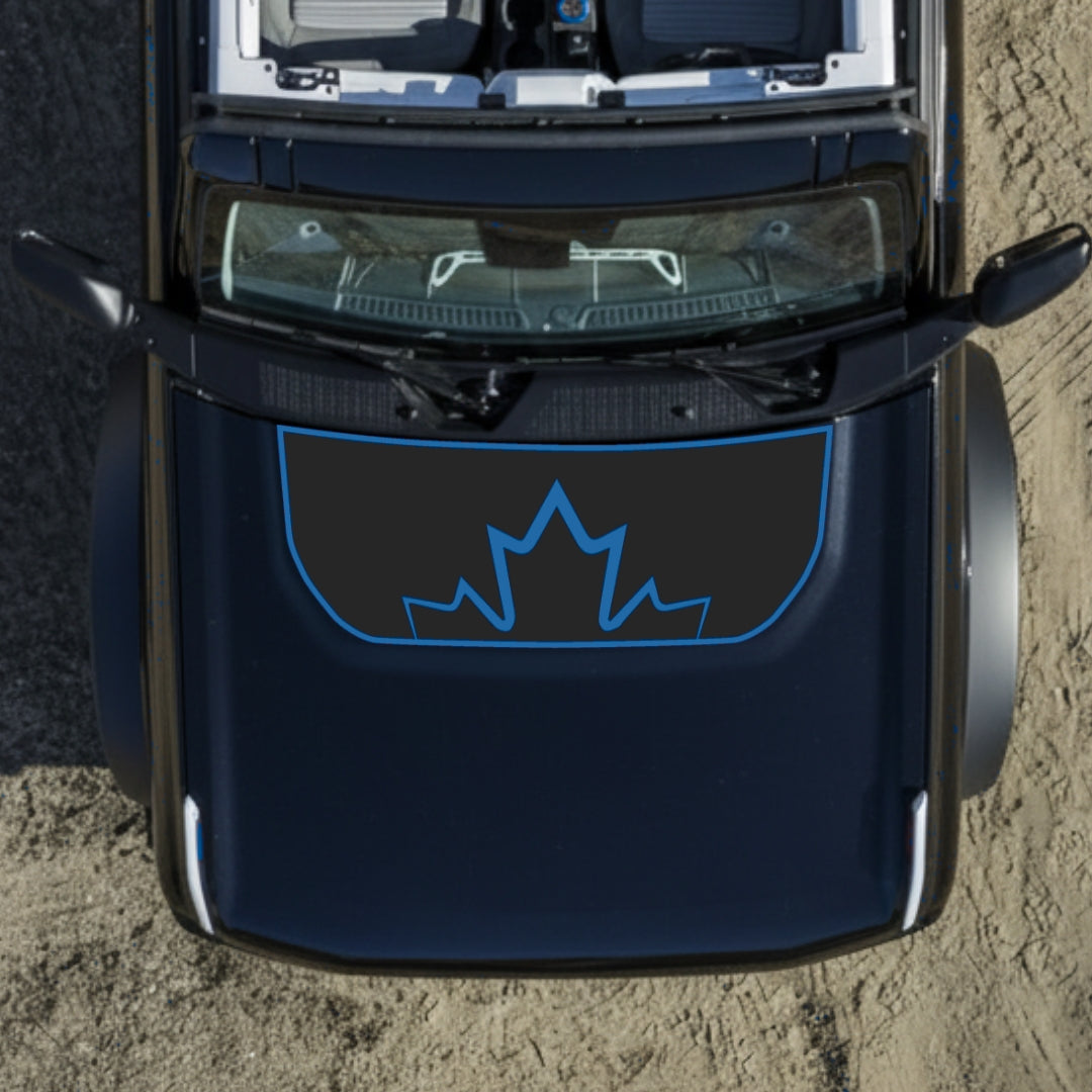 Hood Panel Decal/Sticker - Canada Style Graphic Kit - For Ford Bronco - Premium Vinyl
