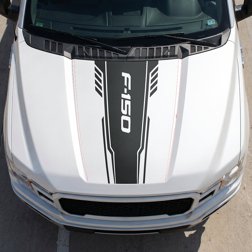 Hood Panel Decal/Sticker - Speed F150 Graphic Decal Graphic Kit - For Ford F-150 2015-2020 - Premium Vinyl