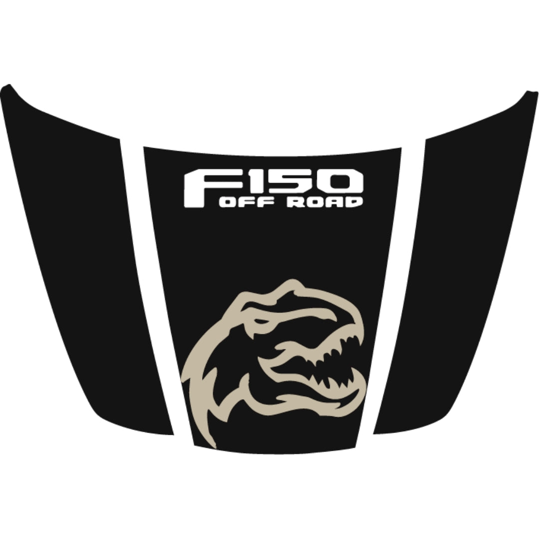 Hood Panel Decal/Sticker - Rex Style 8 Graphic Kit - For Ford F-150 2020-2026 - Premium Vinyl