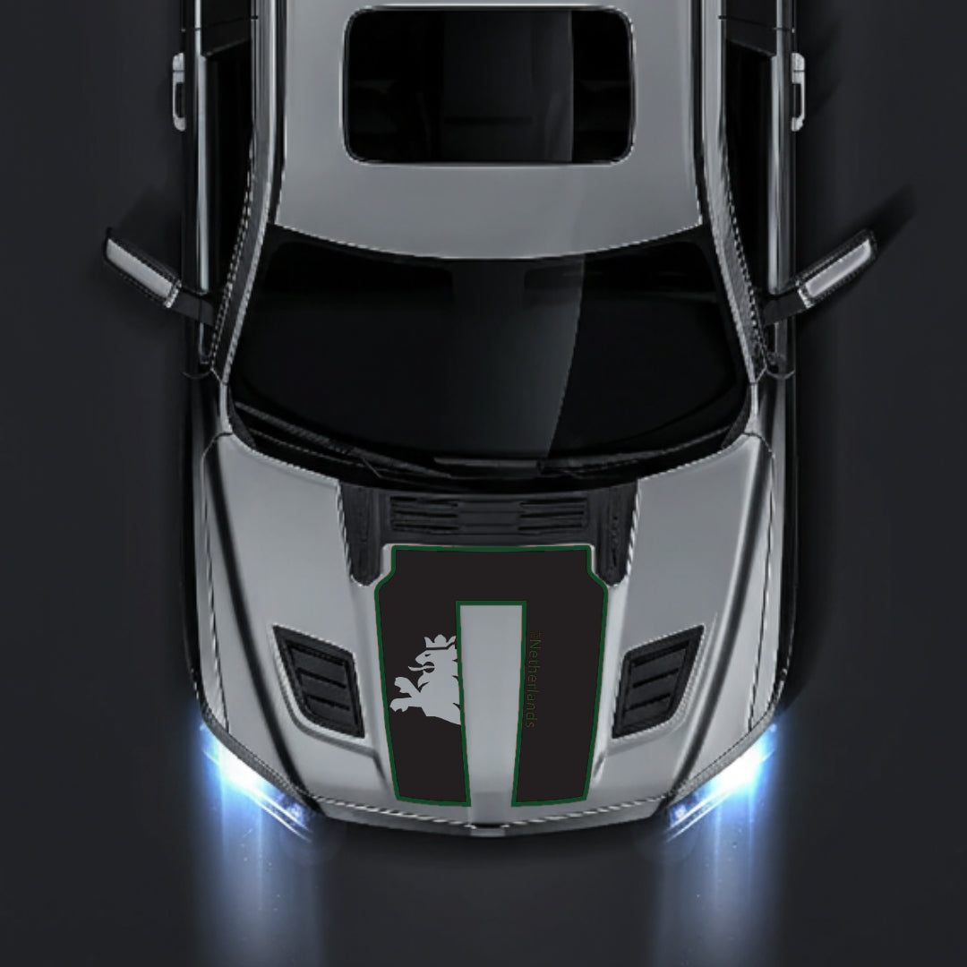 Hood Panel Decal/Sticker - Netherlands - Cut - Border Graphic Kit - For Dodge RAM 1500 2019-2025 - Premium Vinyl