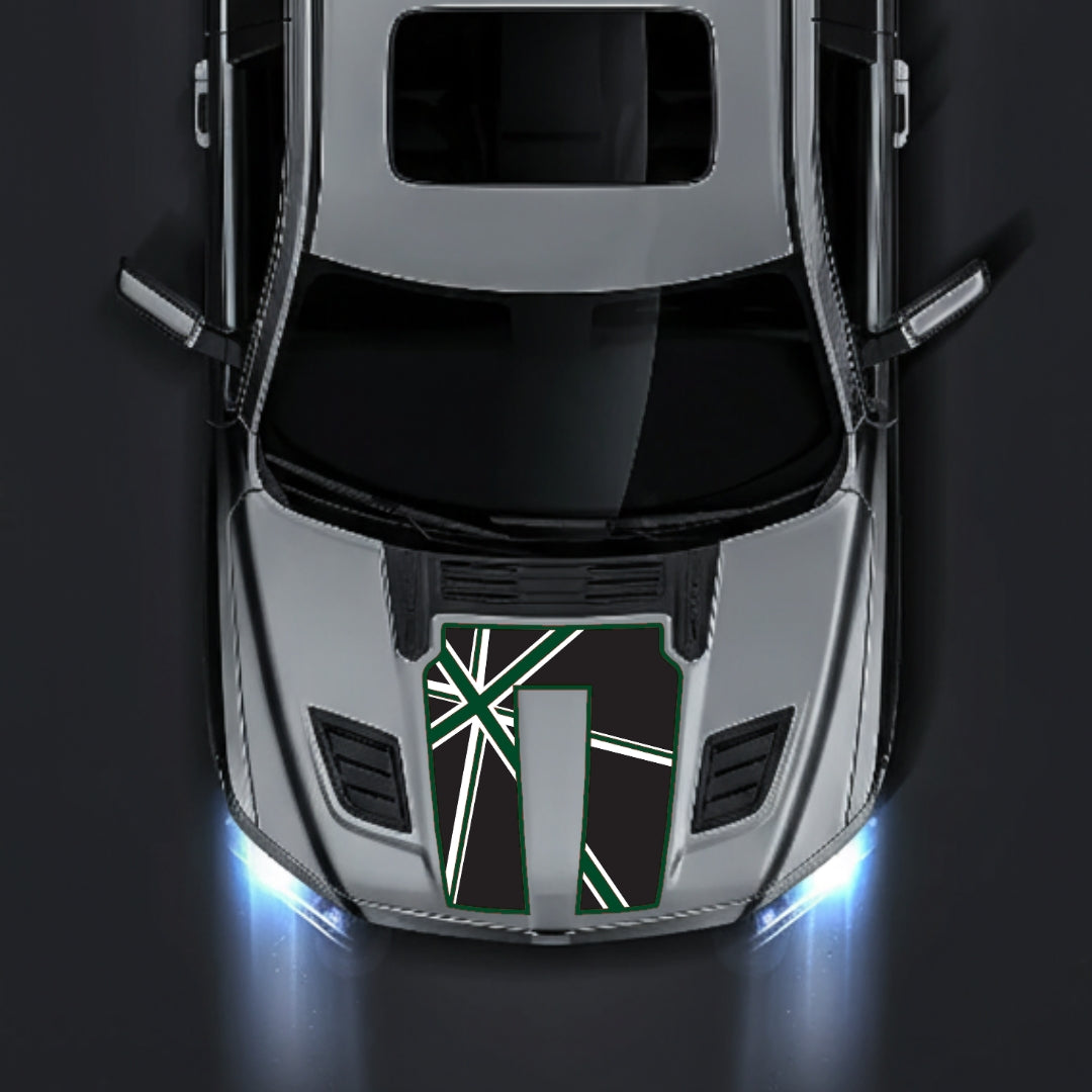 Hood Panel Decal/Sticker - England - Border Graphic Kit - For Dodge RAM 1500 2019-2025 - Premium Vinyl